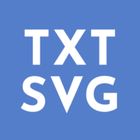 Text to SVG icon