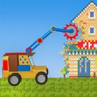 Voxel Crusher Excavator 3D icon