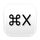 cmd+x icon