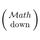 mathdown icon