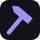 Purple hammer  icon