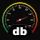 Sound meter : measures decibels icon