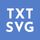 Text to SVG icon