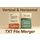 Verti Horiz Text File Merger icon