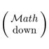 mathdown icon