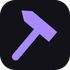 Purple hammer icon