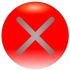Red X Quit icon