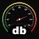 Sound meter : measures decibels icon