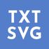 Text to SVG icon
