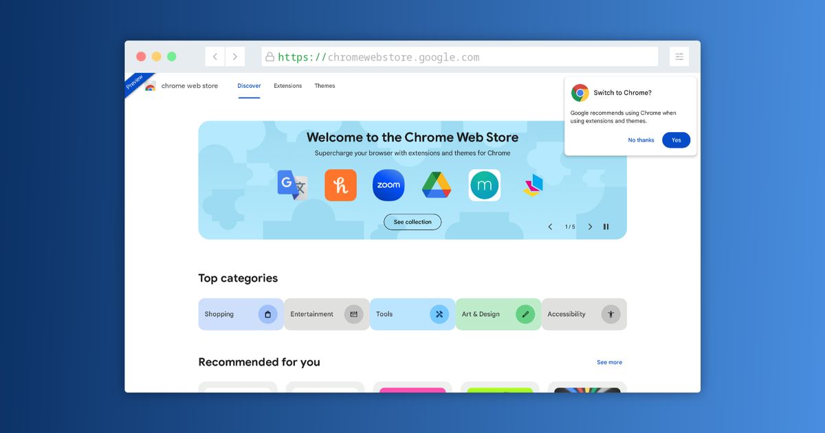 Chrome Web Store is getting a nice redesign with a modernized interface ...