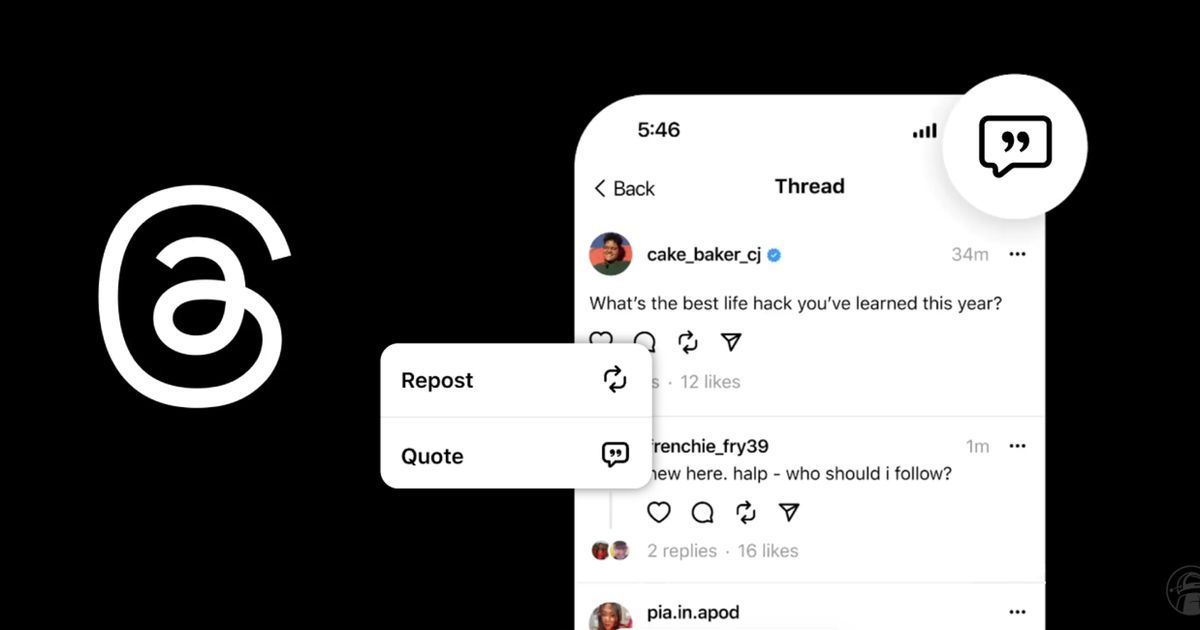Meta enhances Threads with Quoting feature and thread response ...