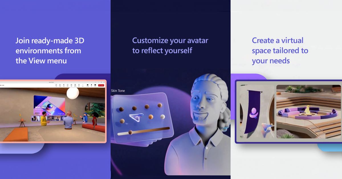 Microsoft Teams introduces 3D meetings via Mesh platform for enhanced ...