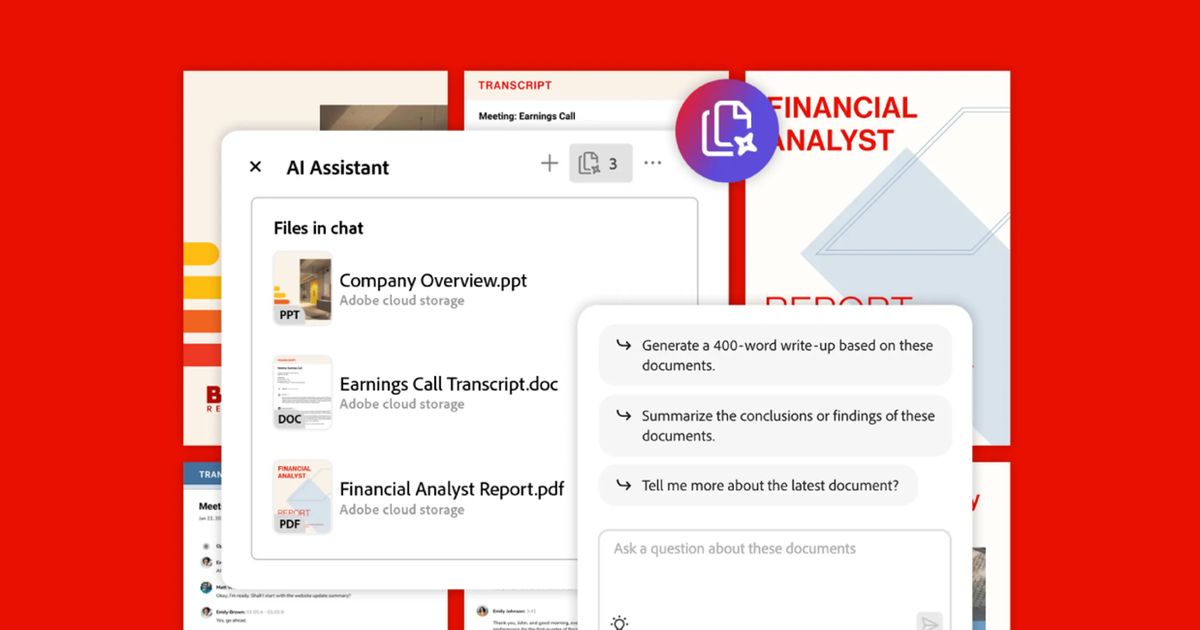 Adobe Acrobat integrates AI image generation and advanced editing tools ...