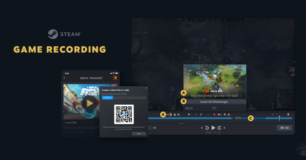 Valve introduces native gameplay recording tool for Steam and Steam ...