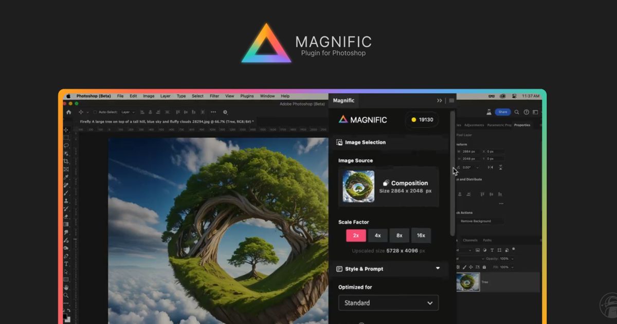 Magnific AI launches official Photoshop plugin for AI-powered image ...