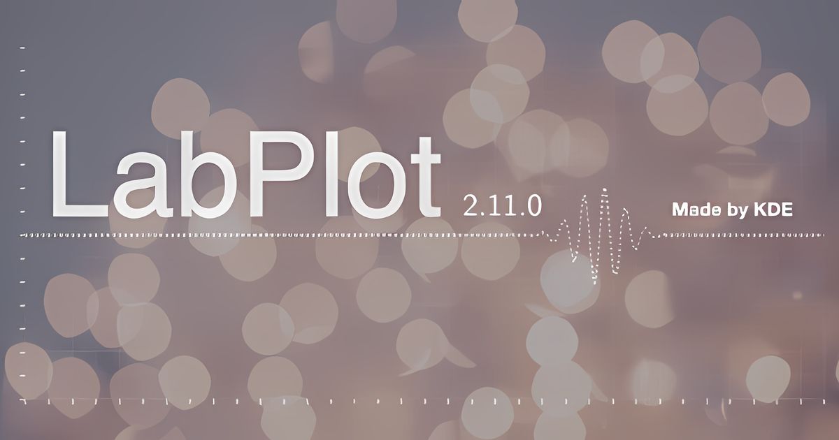 KDE releases LabPlot 2.11 with support for more data formats and ...