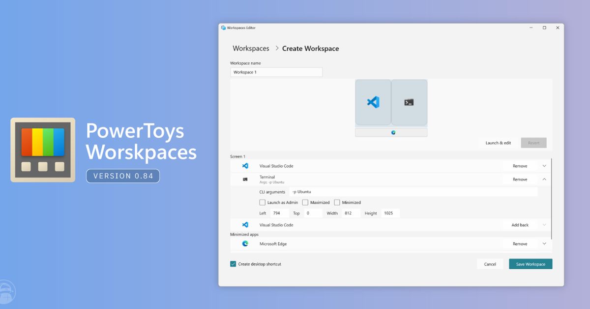 PowerToys launches version 0.84 with a new Workspaces tool for ...