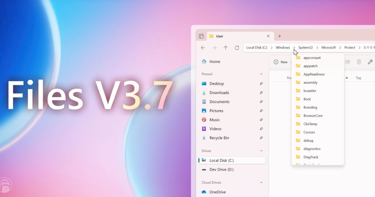 Files v3.7 launched with improved tab management, navigation history ...