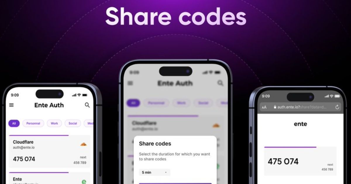 Share 2FA codes with Ente Auth securely with new feature | AlternativeTo