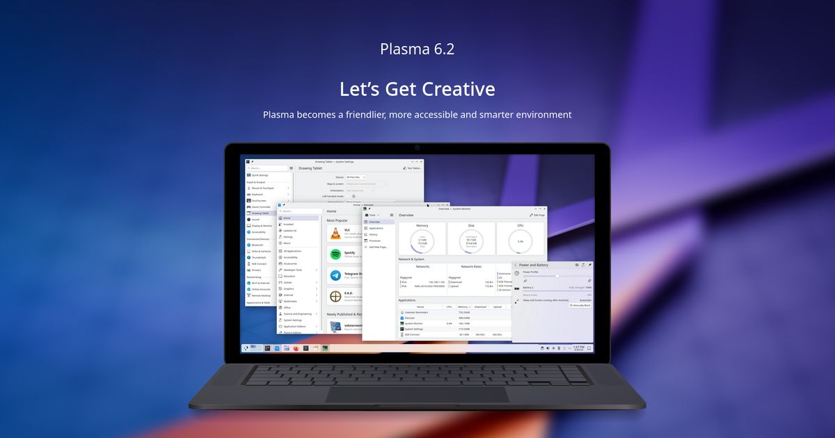 KDE Plasma 6.2 brings new features for drawing tablets & improved ...