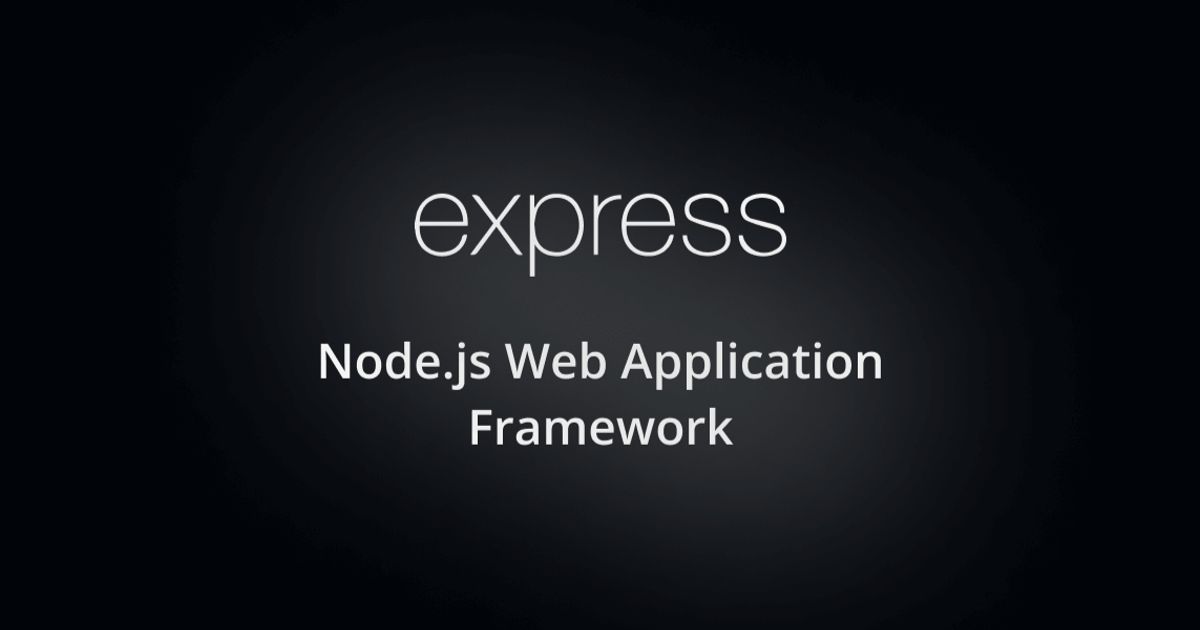 Web framework for Node.JS, Express, released v5 with improved security ...