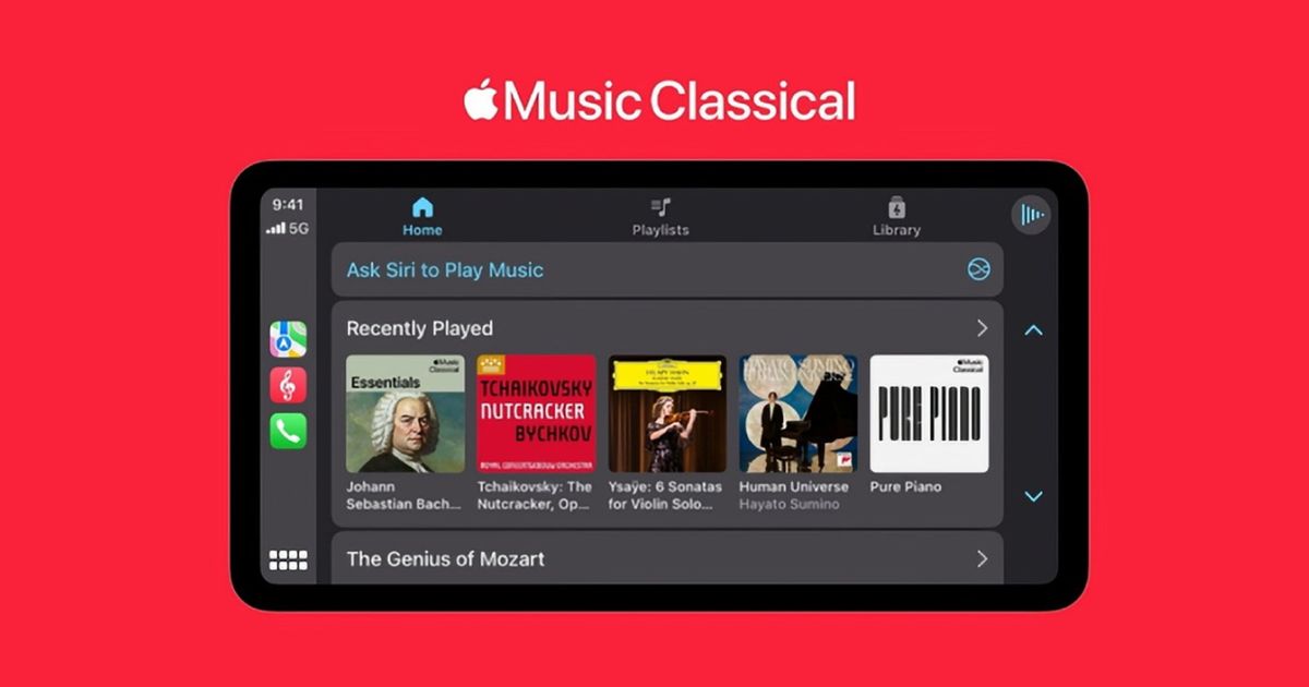 Apple Music Classical app is now available on CarPlay for easy in-car ...