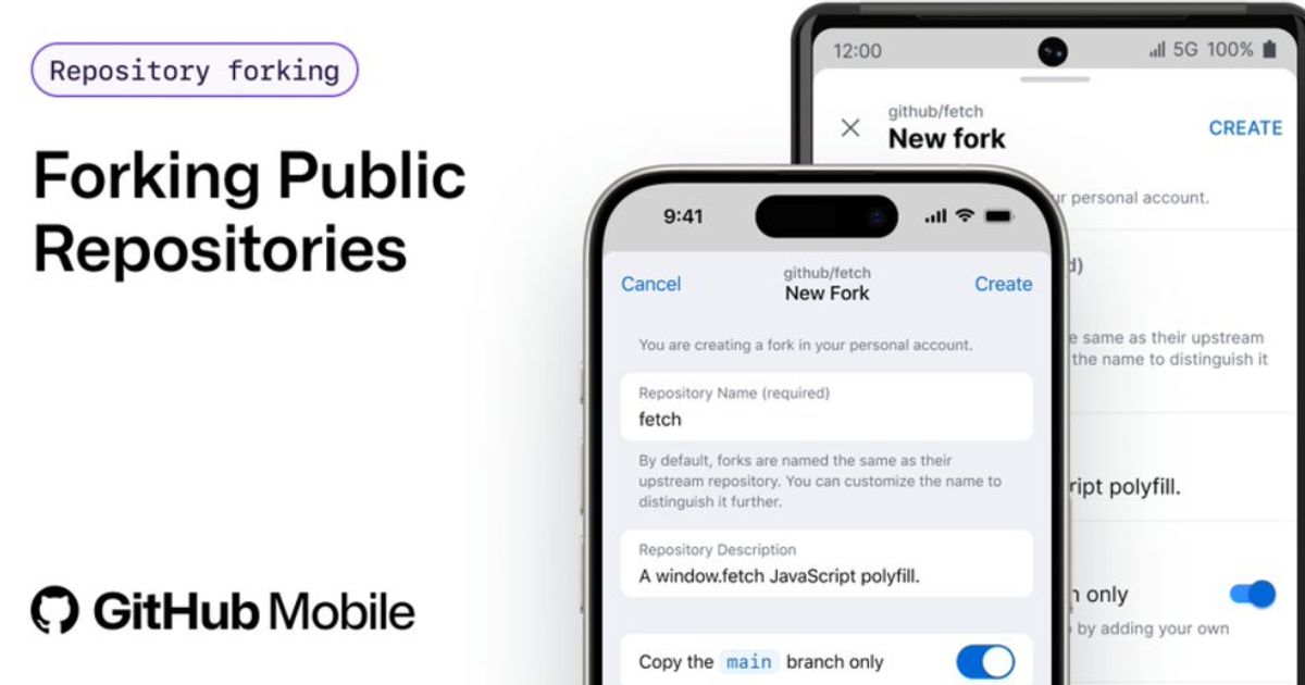 Forking Public Repositories with GitHub Mobile | AlternativeTo