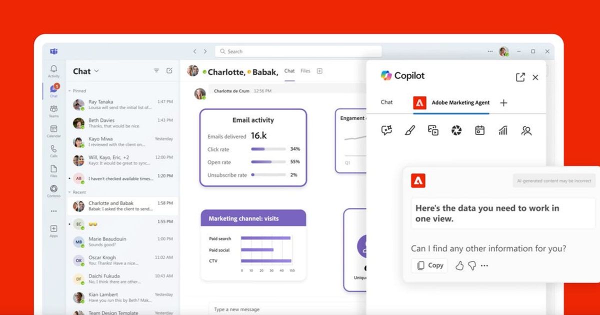 Adobe unveils new AI agents that integrate into Microsoft 365 Copilot