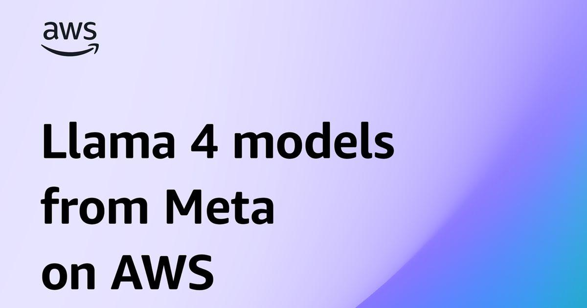 Meta's Llama 4 models now available on AWS SageMaker | AlternativeTo