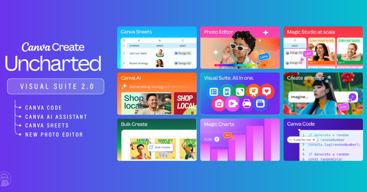 Canva launches Visual Suite 2 with new Canva Code tool, AI assistant ...