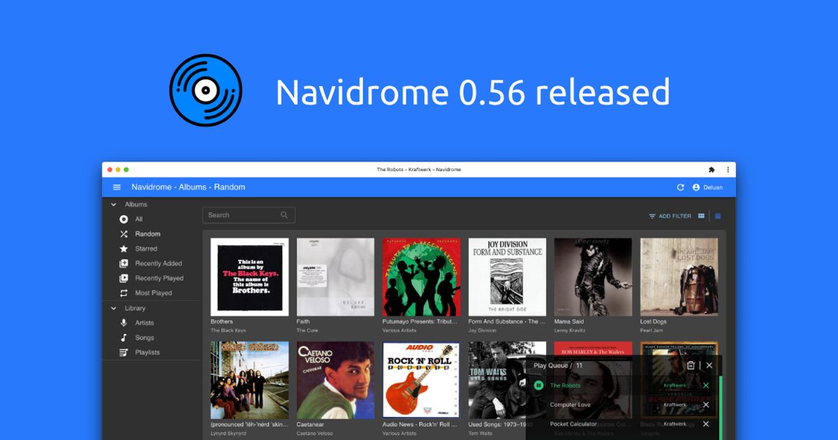 Music server Navidrome 0.56 adds library cleanup tools, UI upgrades and ...