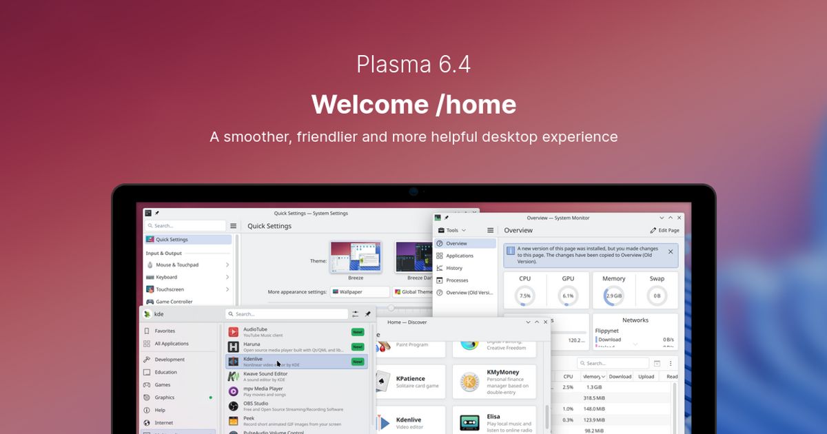 KDE Plasma 6.4 released with many exciting enhancements, learn what's ...