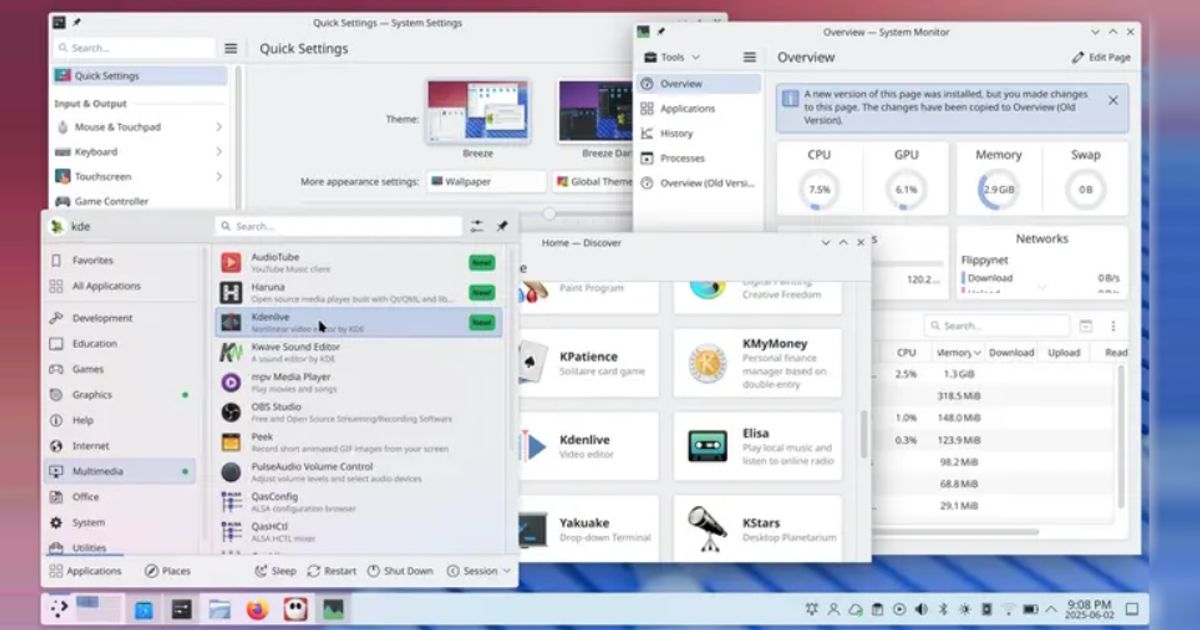 KDE Plasma 6.4.4 brings bug fixes and updates KWin and Discover ...