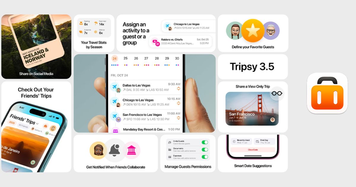 Tripsy Tripsy 3.5 adds per-guest controls, activity assignments, and Favorite ...