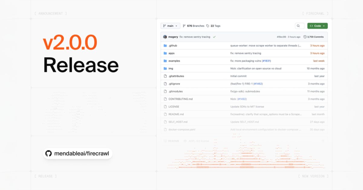 Firecrawl v2 launches with faster API, semantic crawling, new dashboard ...
