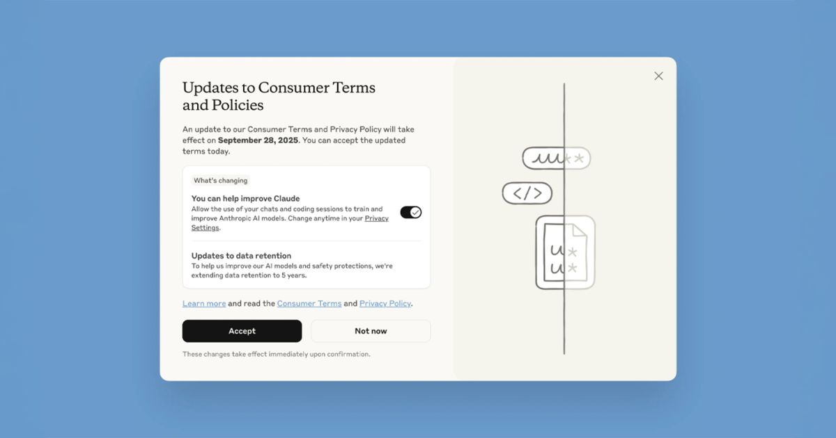 Anthropic will now start using users' chat transcripts to train its AI ...