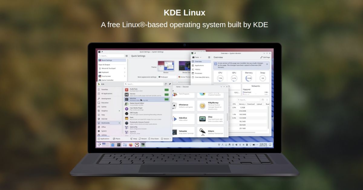 KDE releases alpha of its first official KDE Linux distribution for ...
