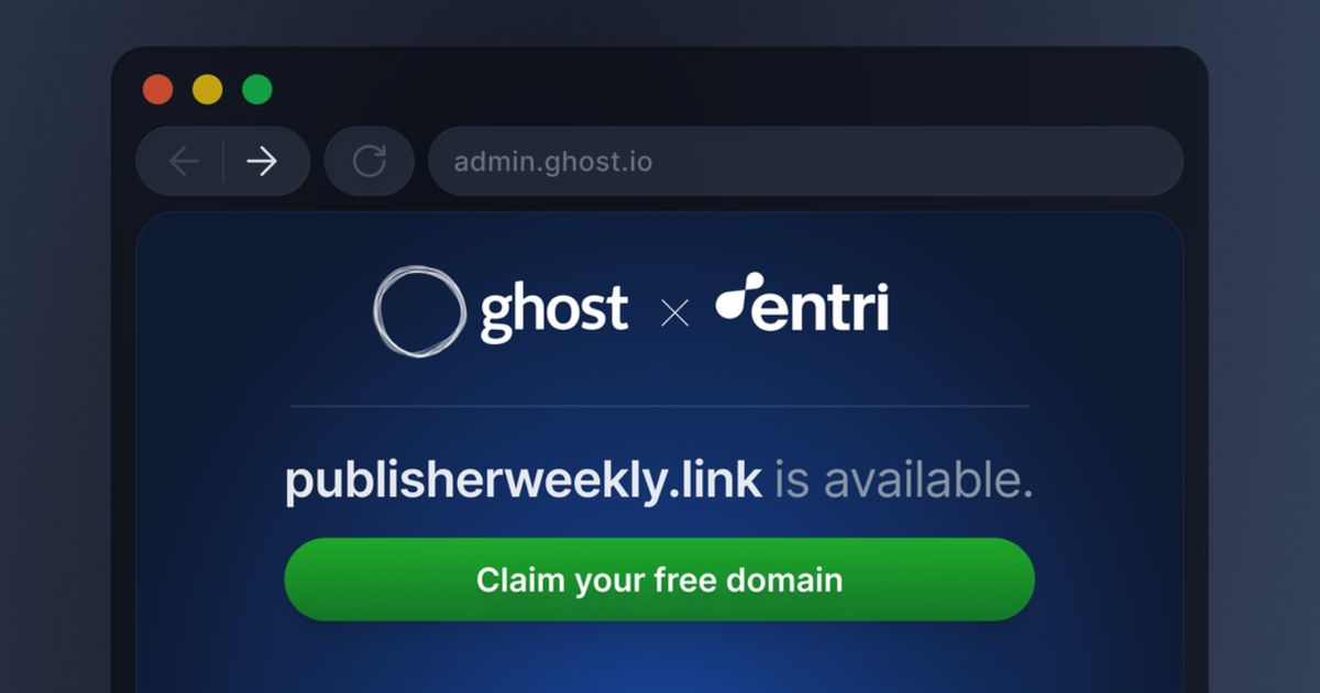 Ghost Setup Ghost(Pro) adds free .link domains and automated setup with Entri ...