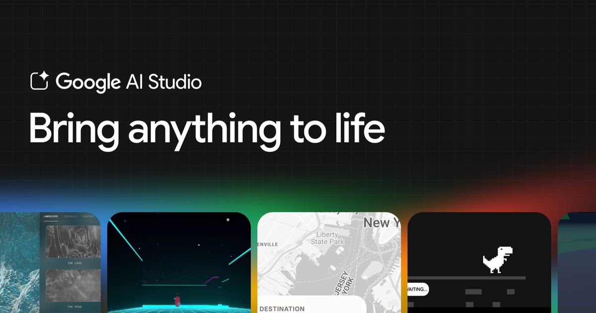 Google AI Studio now lets you vibe code AI native apps and real-time ...