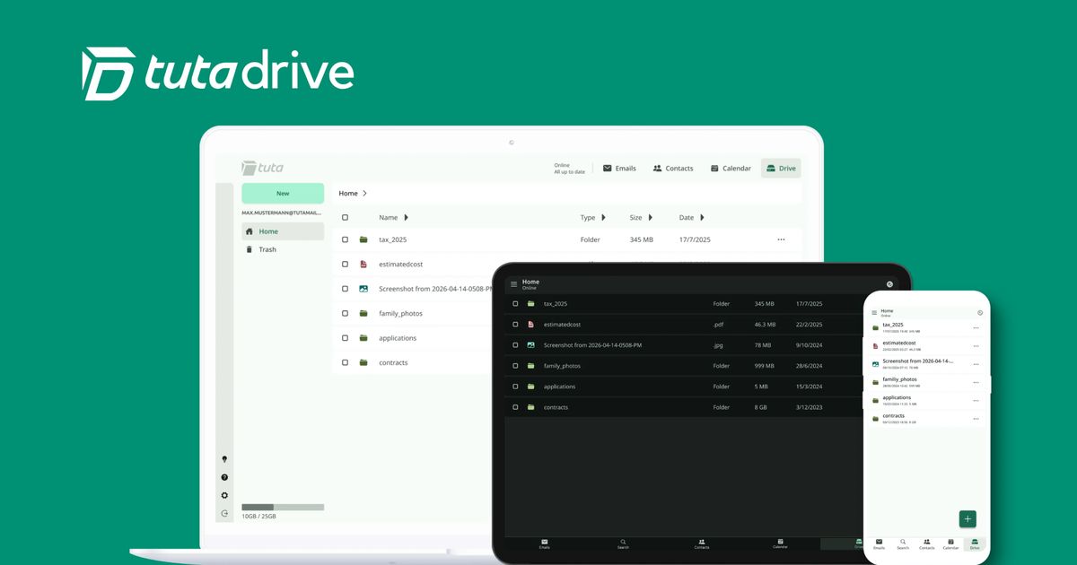 Tuta Drive enters closed beta with end-to-end encryption and quantum ...