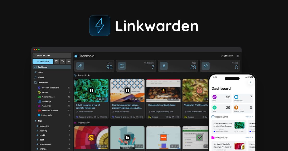 Linkwarden 2.16 brings modernized design, link format re-preservation and new search modal