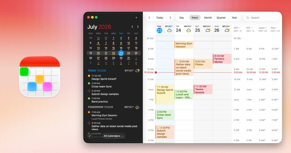 Fantastical adds an MCP server, better timezone management, and multiple duration options