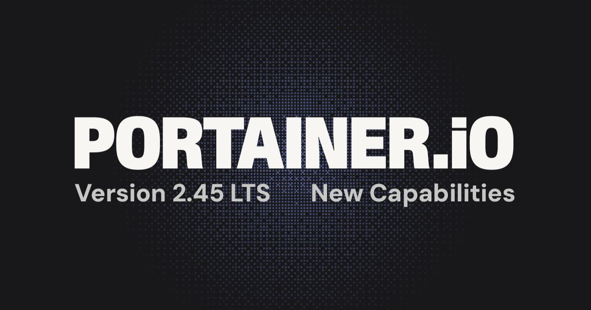 Portainer 2.45 LTS adds add-ons, GitOps workflows, security policies and improved alerting
