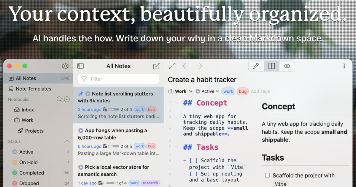 Inkdrop v6 rebuilds its editor, preview and storage engine