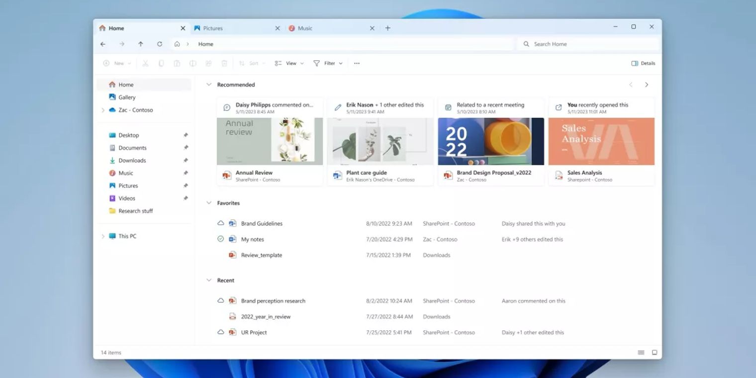 Windows 11 testing Major Updates: modern File Explorer, native RGB ...