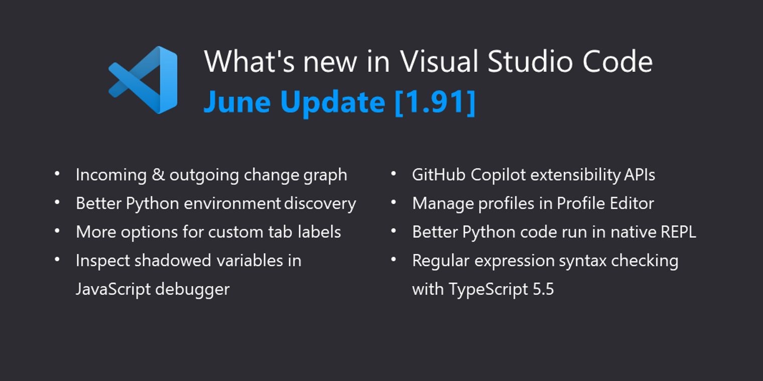 Visual Studio Code 1.91 has been released with new features and ...