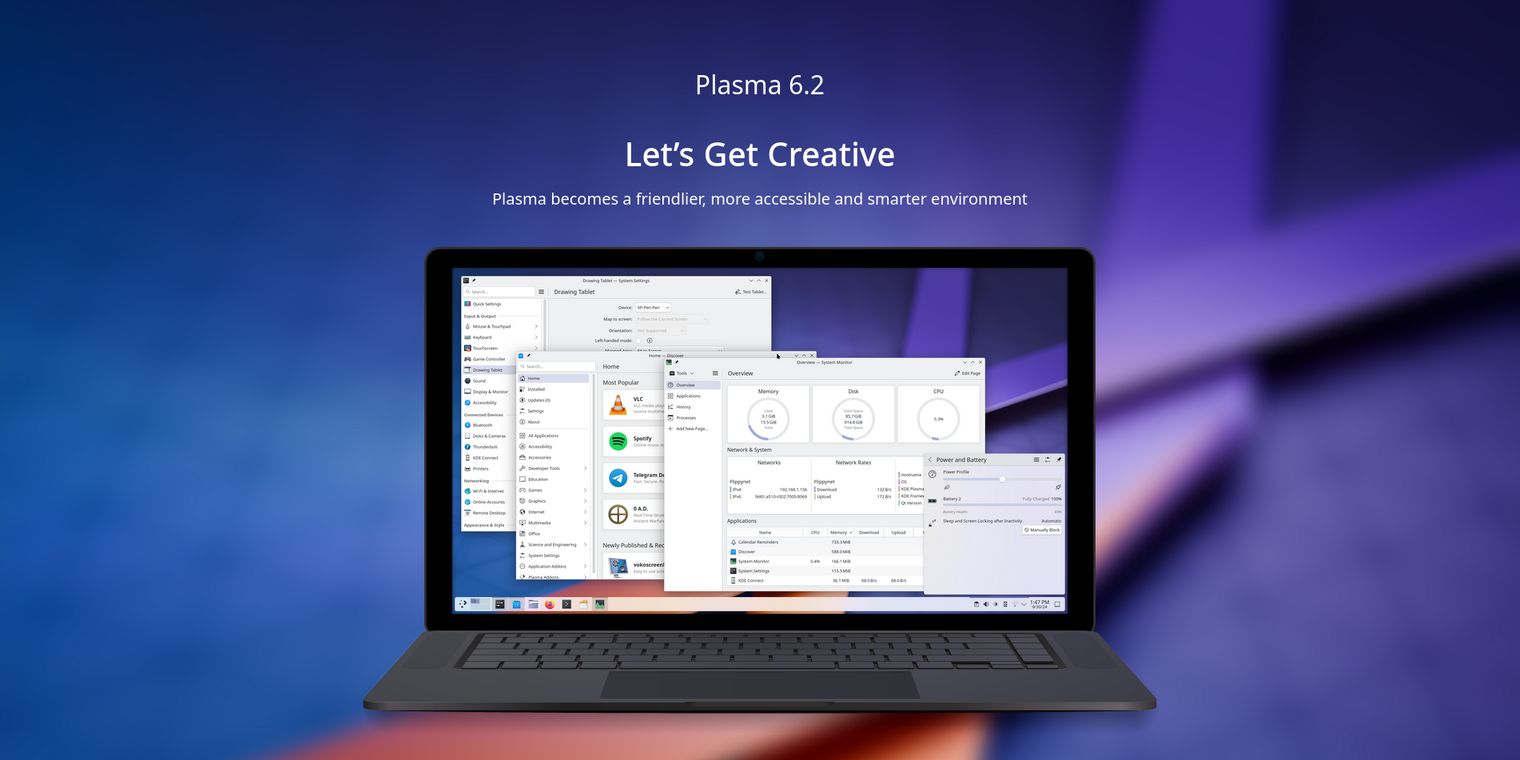 KDE Plasma 6.2 brings new features for drawing tablets & improved ...