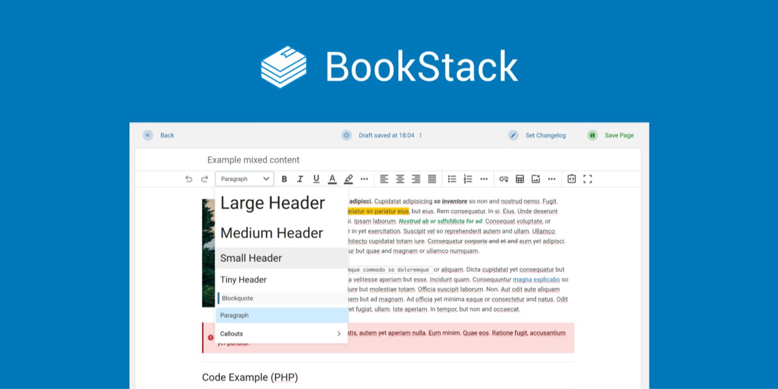 BookStack 24.10 released with a new alpha WYSIWYG editor, enhanced ...
