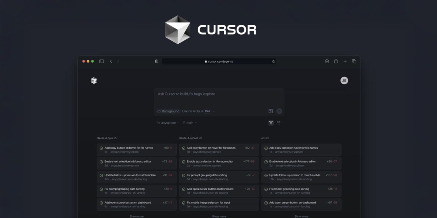 Cursor launches web-based AI coding platform with mobile and multi ...