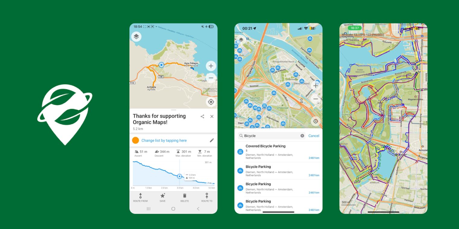 Organic Maps now displays popular hiking and cycling routes from all ...